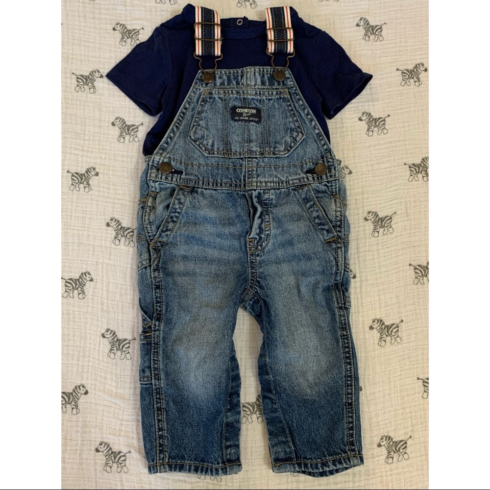 OshKosh baby overalls outfit size 6-9 months